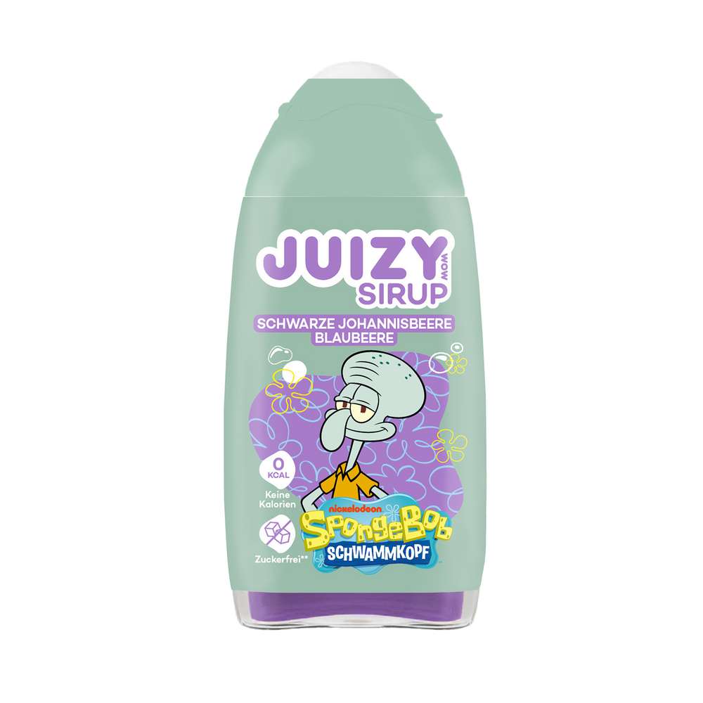 Produktabbildung Juizy Wow Sirup Spongebob, Schwarze Johannisbeere