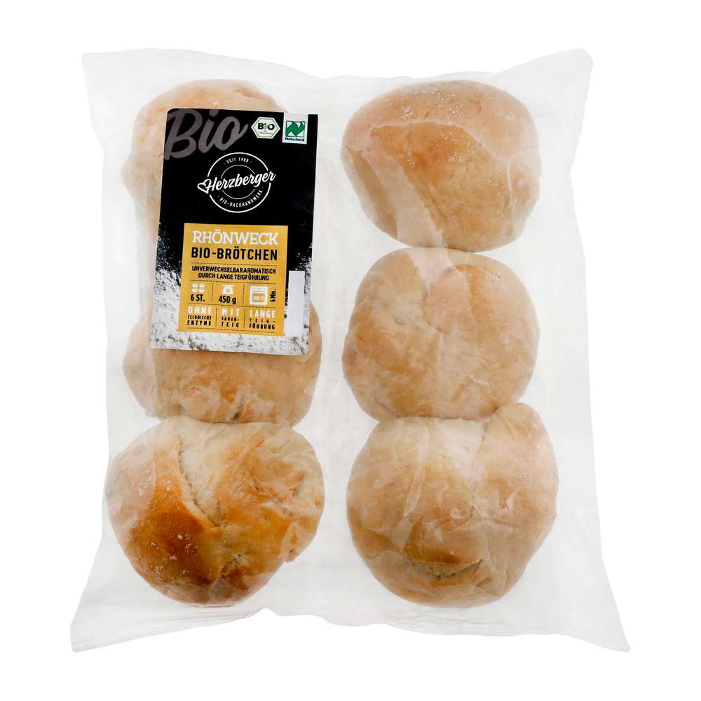 Produktabbildung Herzberger Rhönweck  Bio-Brötchen Naturland 6er