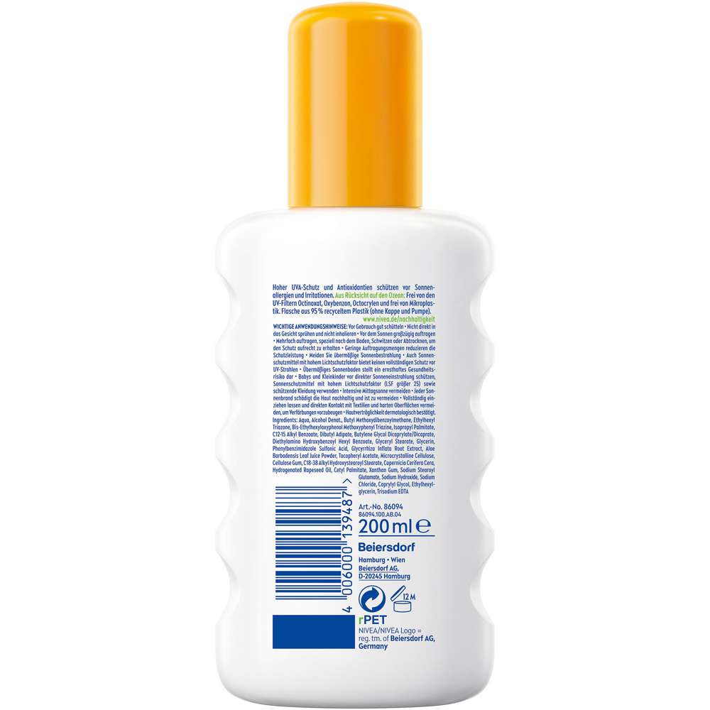 Produktabbildung Nivea Sun Spray Sensitiv LSF 50+