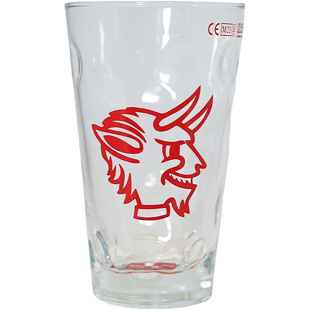 Produktabbildung FC Kaiserslautern Dubbeglas klein Teufelskopf FCK 