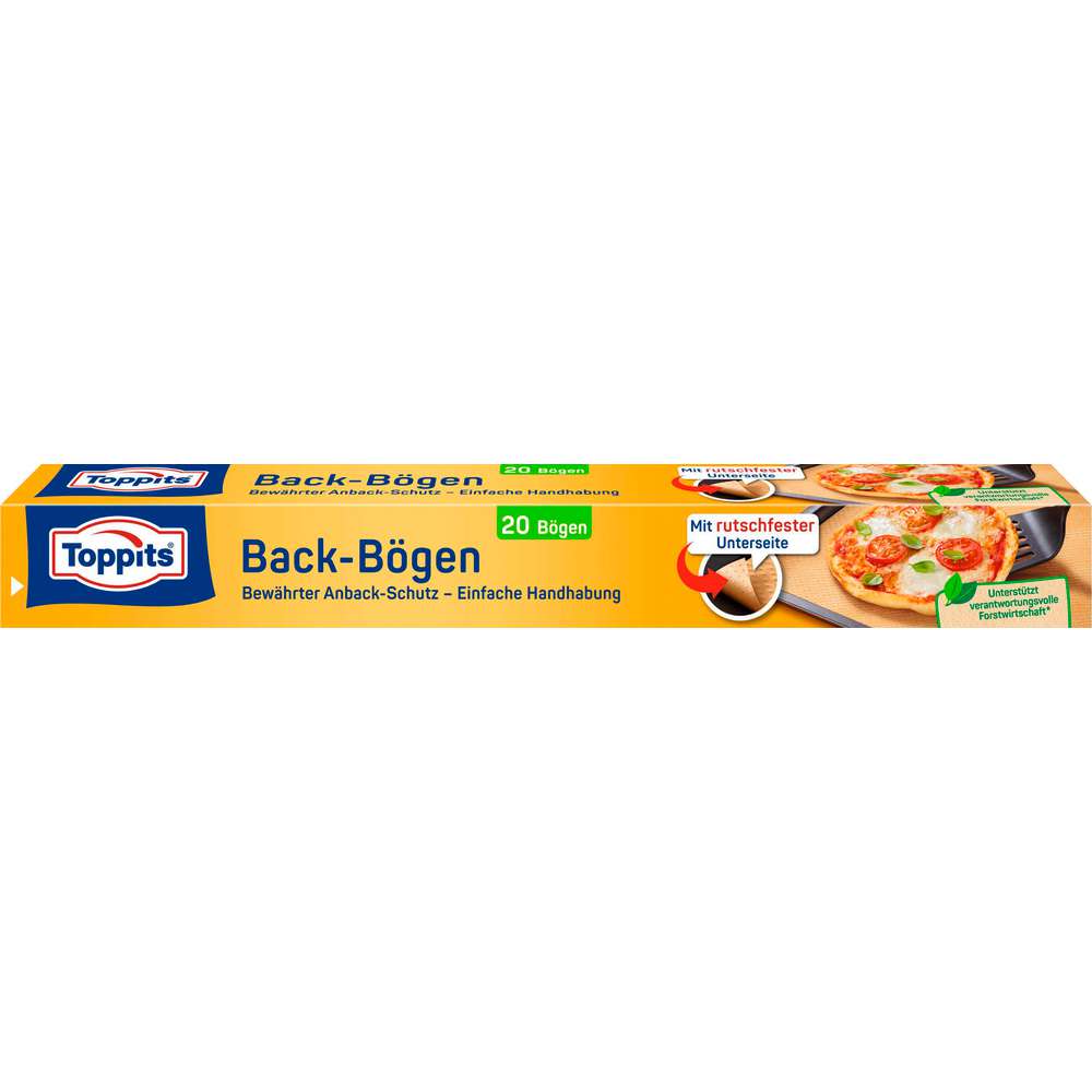 Produktabbildung Toppits Meister Backbögen, naturbraun