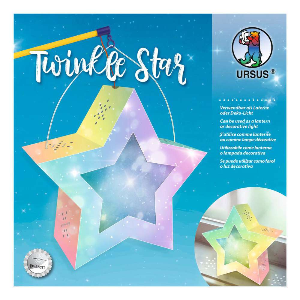 Produktabbildung Ursus Laternen Bastelset Twinkle Star Feenstaub
