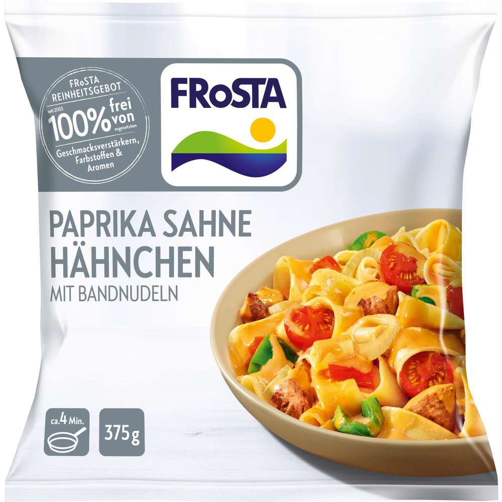 Produktabbildung Frosta Paprika Sahne-Hähnchen, tiefgekühlt