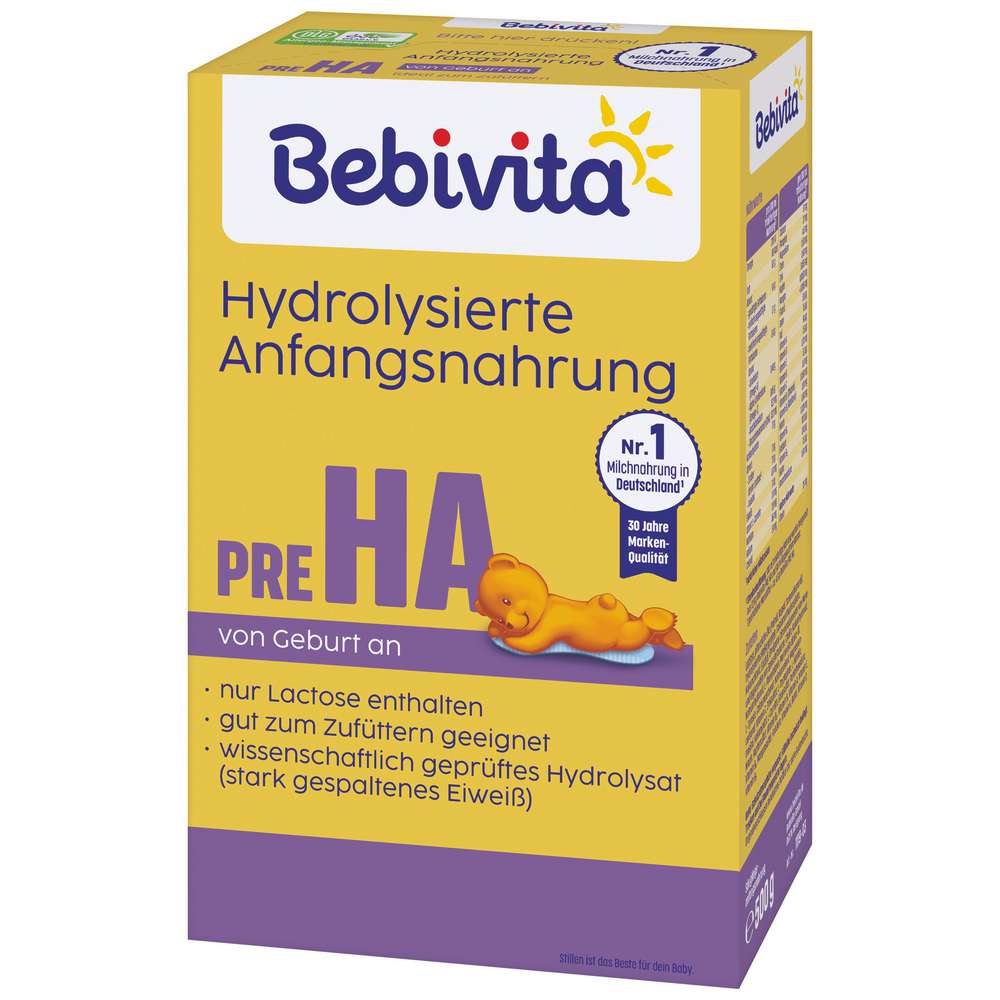 Produktabbildung Bebivita Anfangsmilch Pre HA