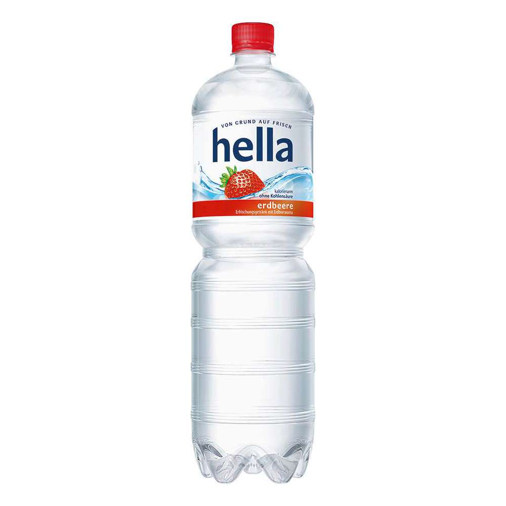 Produktabbildung hella Wasser mit Geschmack. Erdbeere