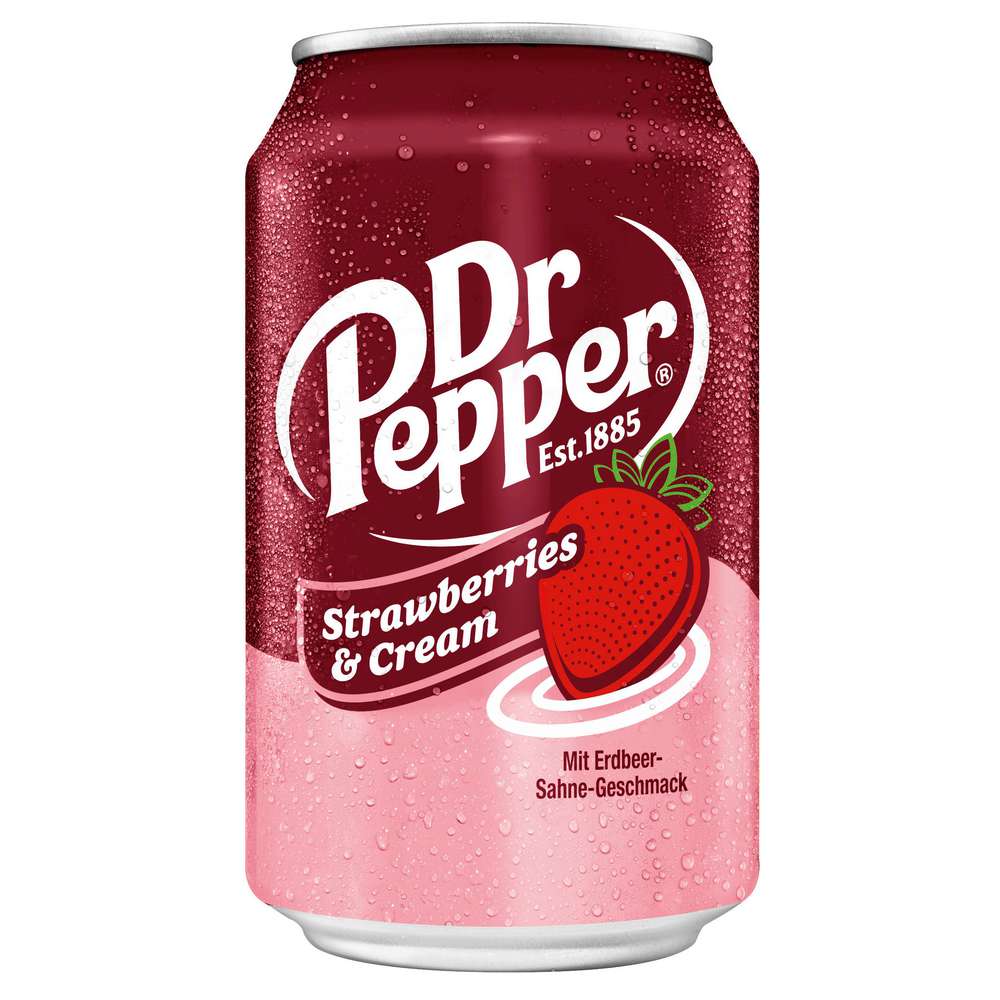 Produktabbildung Dr. Pepper Cola, Erdbeer-Sahne