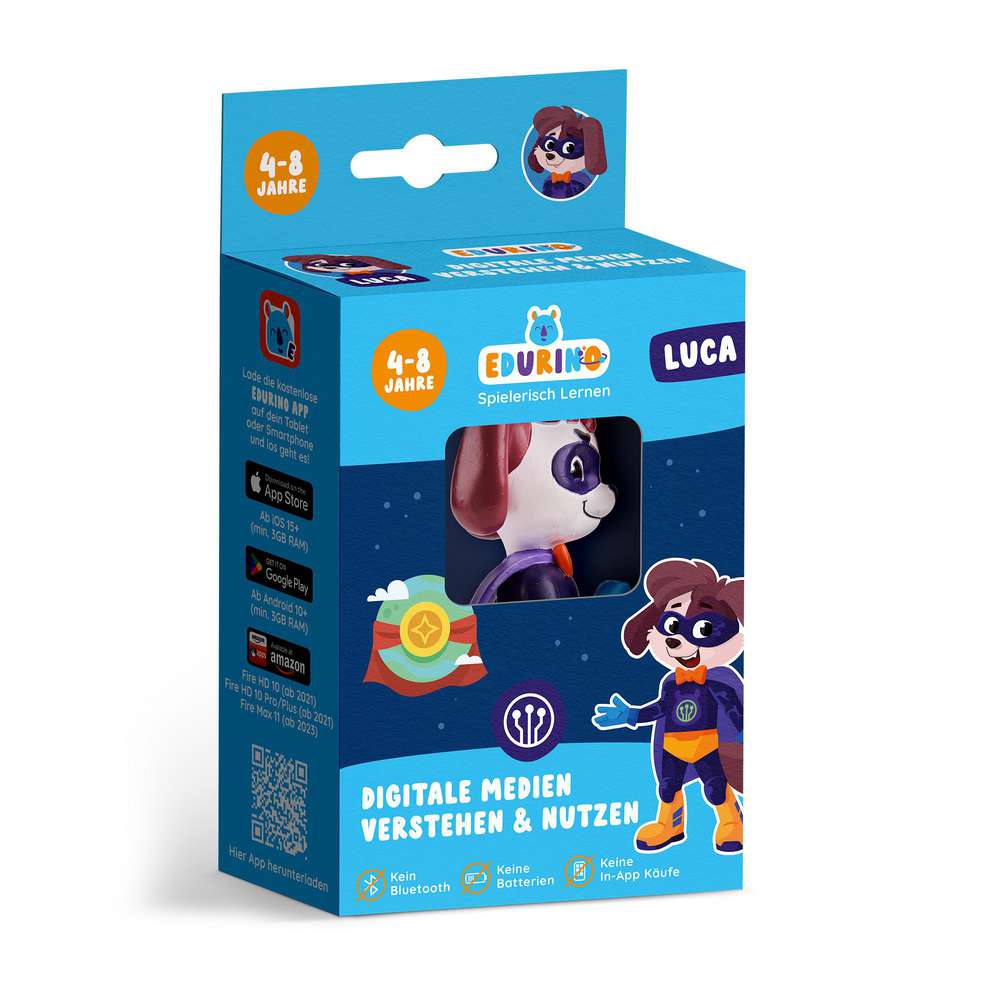 Produktabbildung Edurino Lernfigur Hero Luca -  Digitale Medien Verstehen & Nutzen