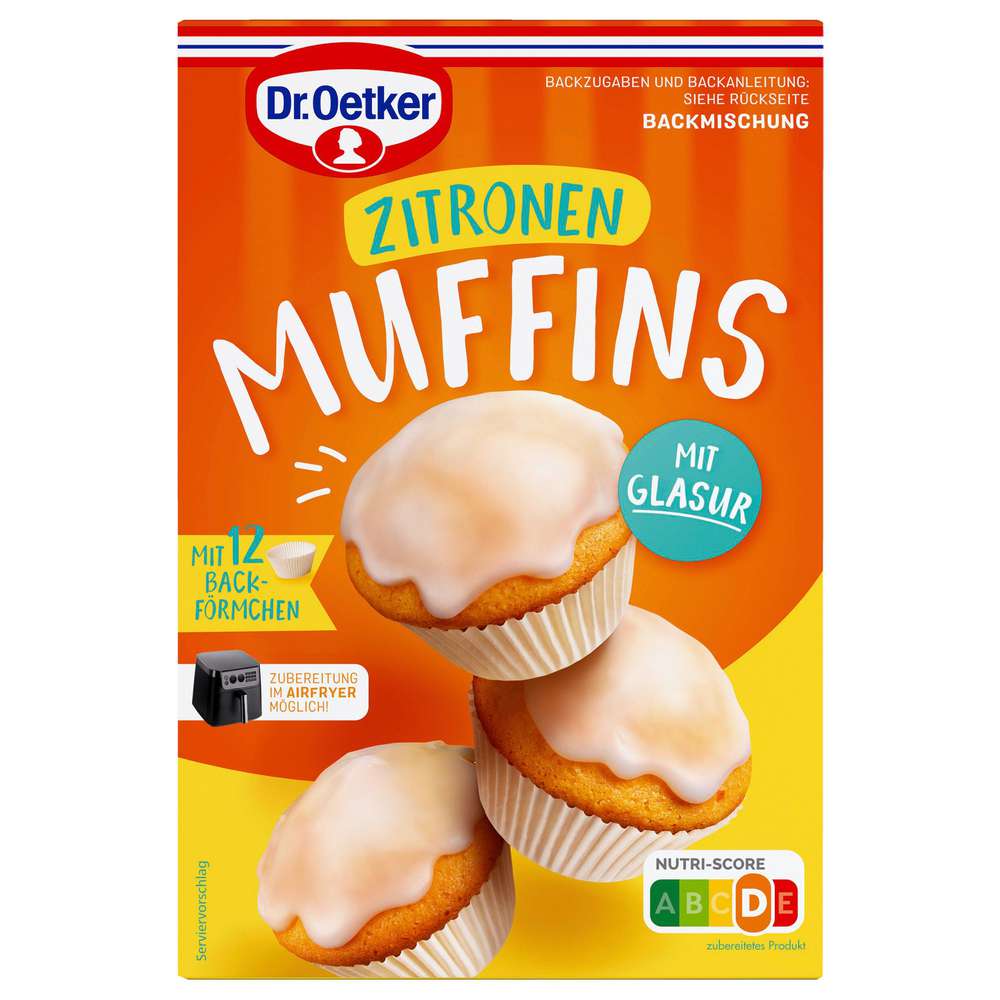 Produktabbildung Dr. Oetker Backmischung Zitronen Muffins