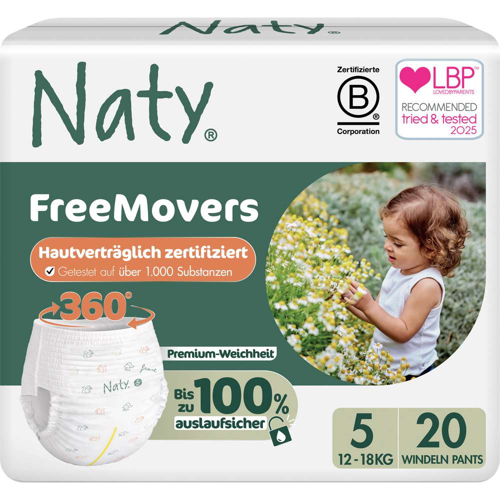 Produktabbildung Naty Eco Windeln 12-18kg, Gr. 5