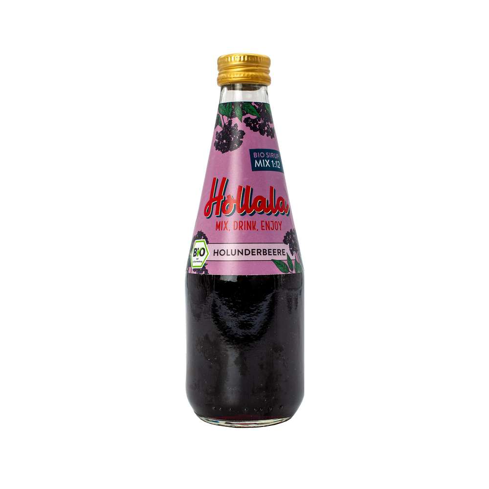 Produktabbildung Hollala Bio Sirup Holunderbeere