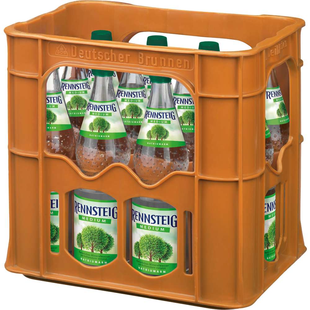 Produktabbildung Rennsteig Mineralwasser, Medium (12x 0,700 Liter)