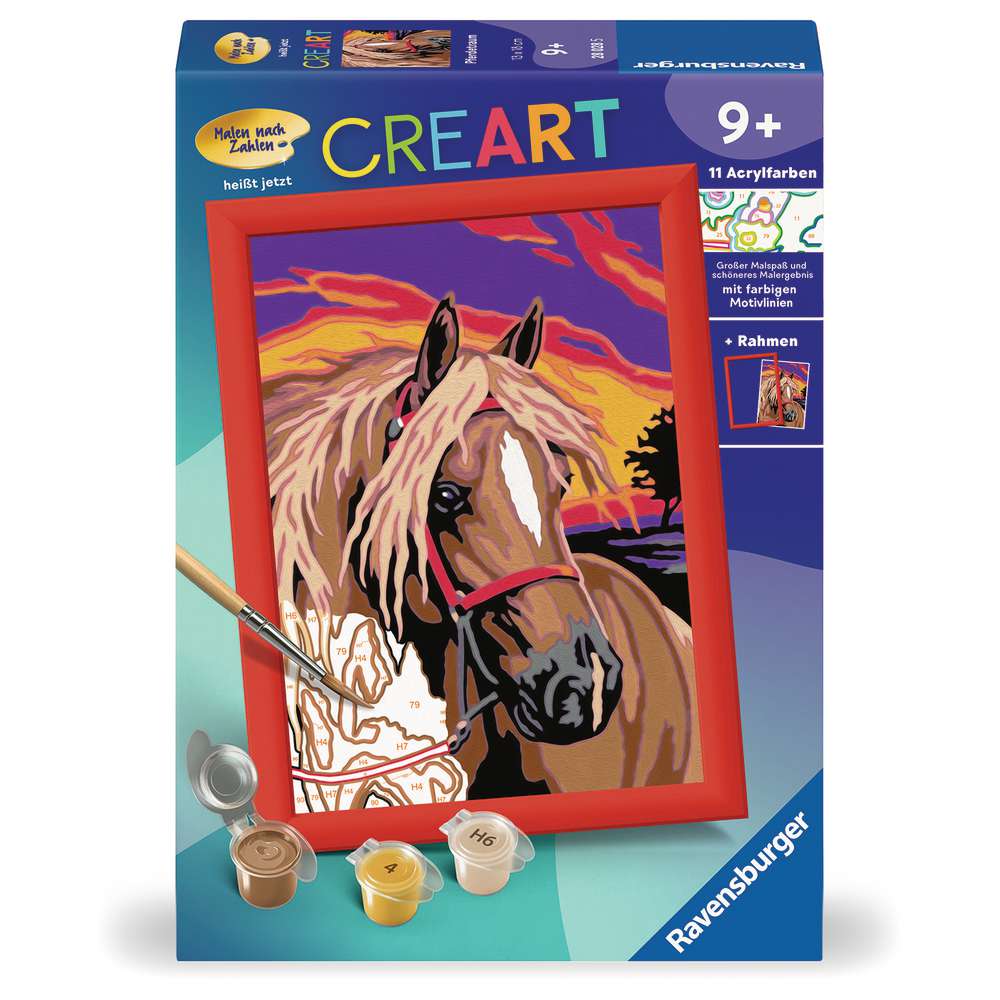 Produktabbildung Ravensburger Malen nach Zahlen Creart, Pferdetraum