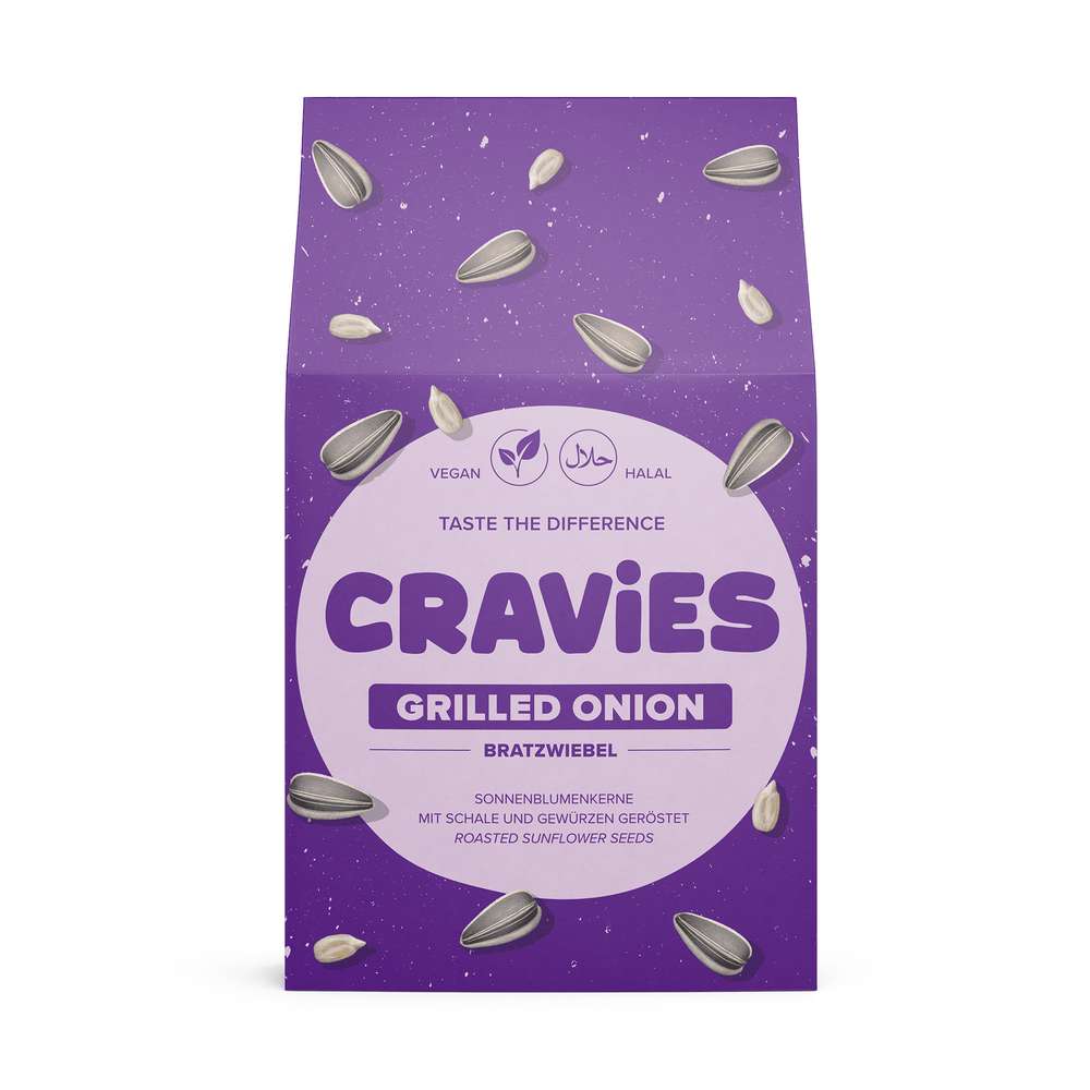 Produktabbildung CRAVIES Sonnenblumenkerne Grilled Onion