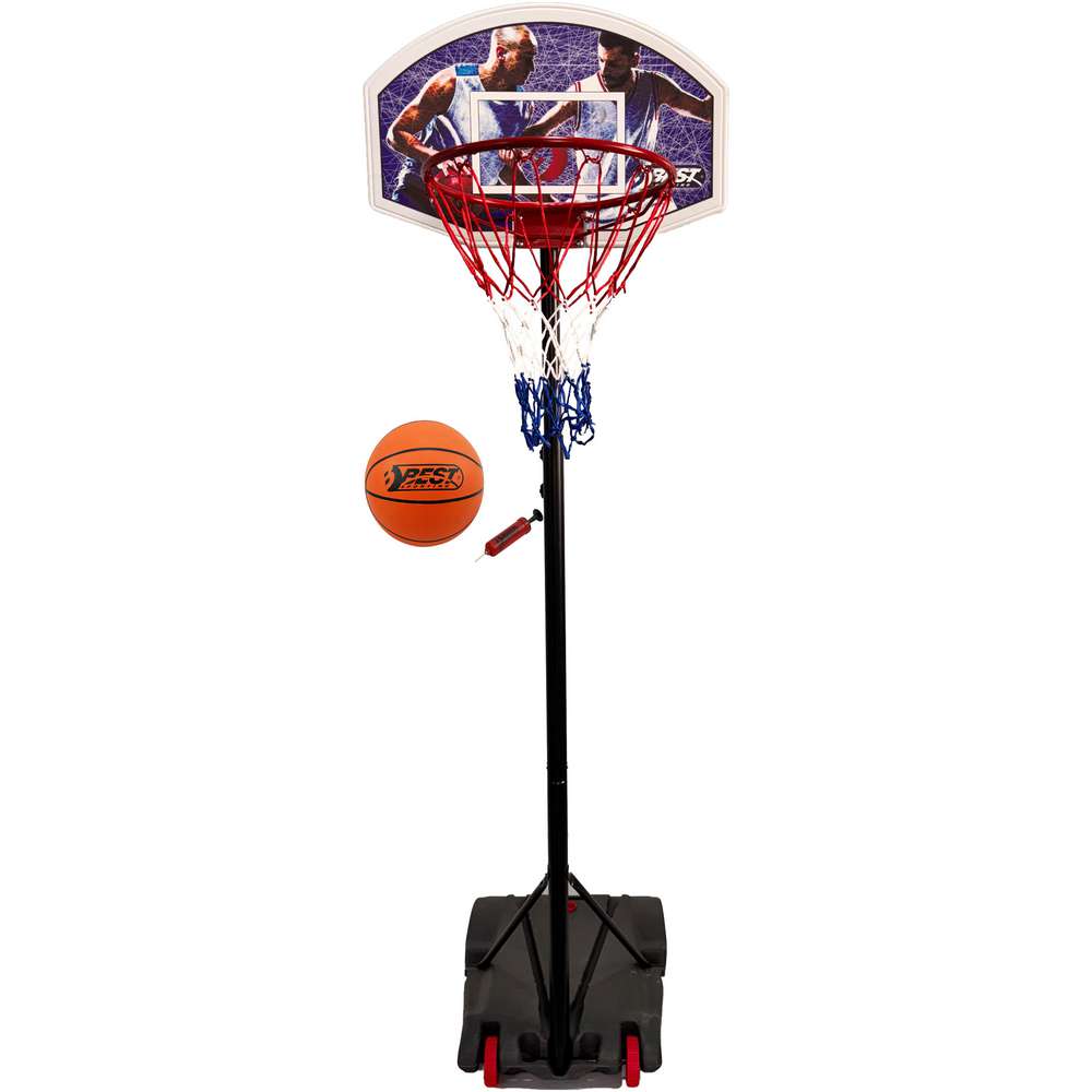 Produktabbildung Best Sport & Freizeit Basketballständer + Ball 165-205cm