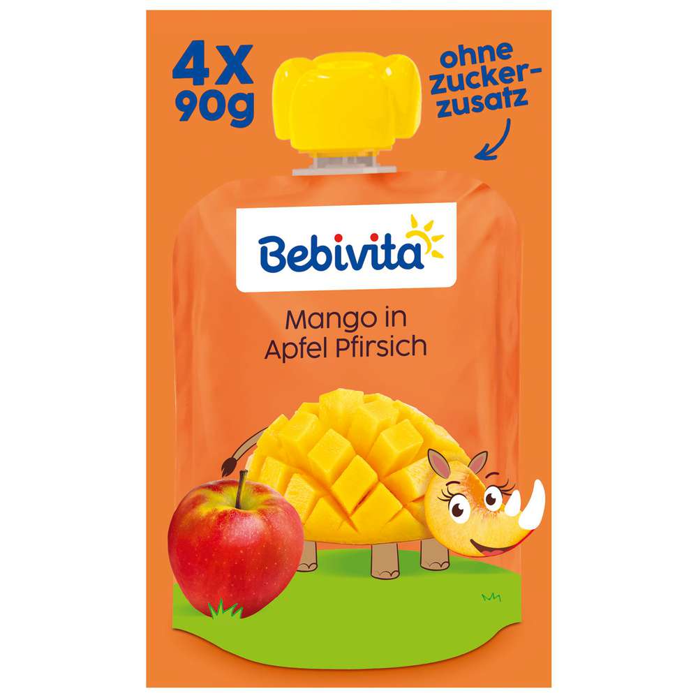 Produktabbildung Bebivita Quetschie Mango in Apfel Pfirsich
