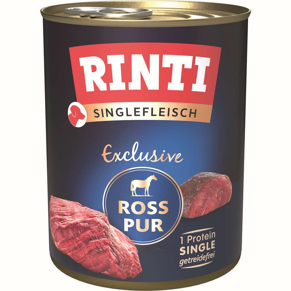 Produktabbildung Rinti Hunde-Nassfutter Singlefleisch, Ross