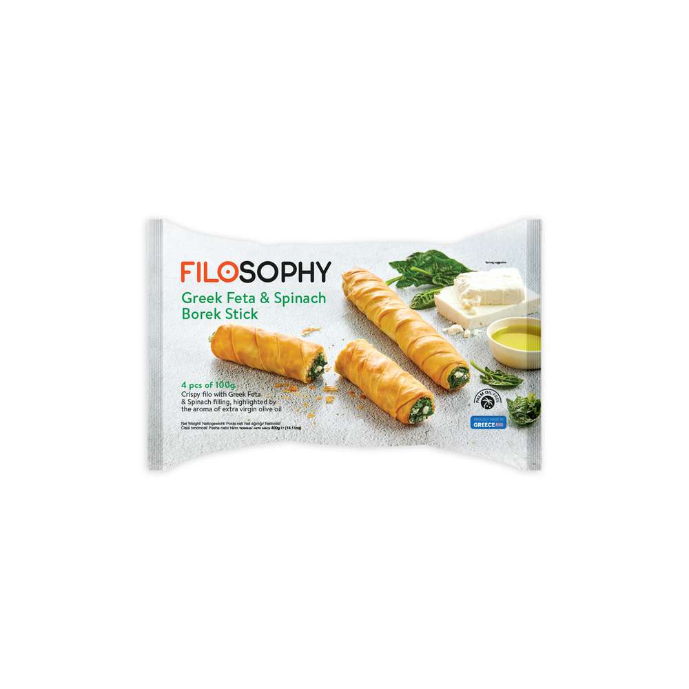 Produktabbildung Filosophy Griechische Börekstange Spinat-Feta, tiefgekühlt