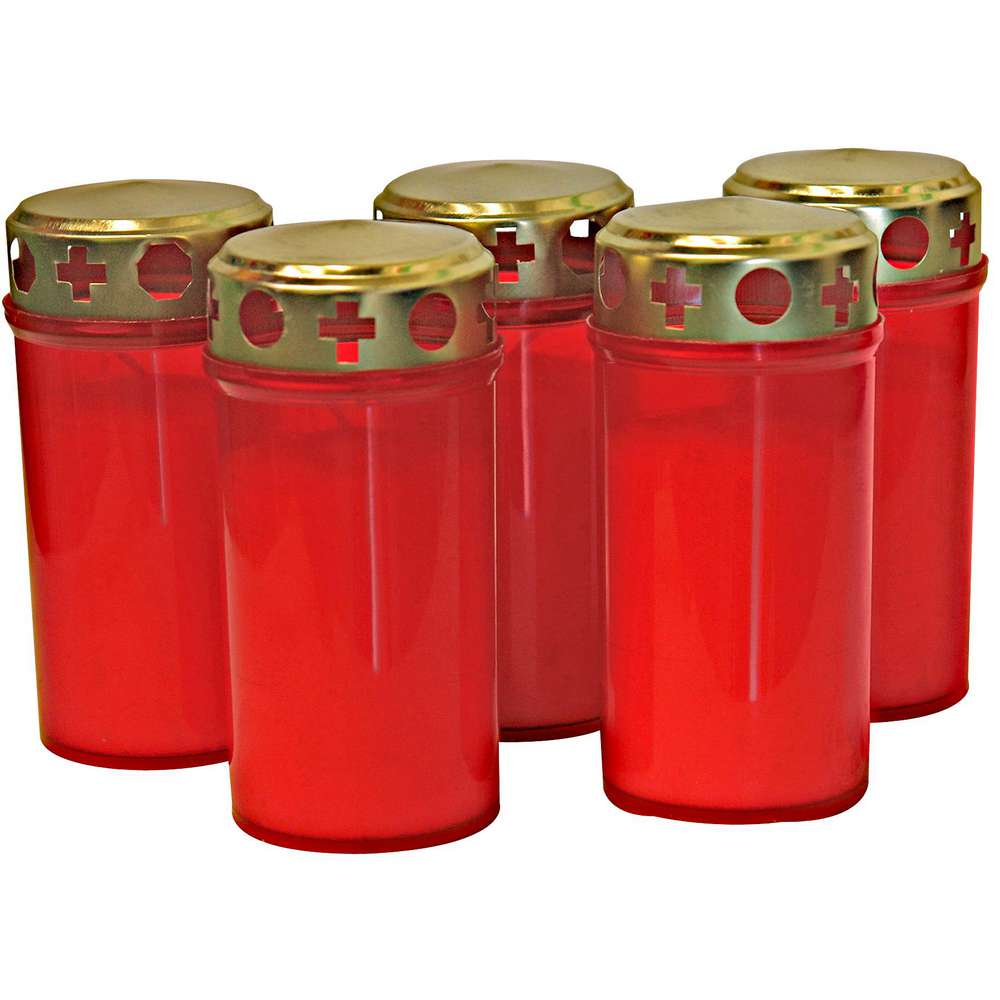 Produktabbildung Hofer Kerzen Brenner T3 mit Deckel, rot