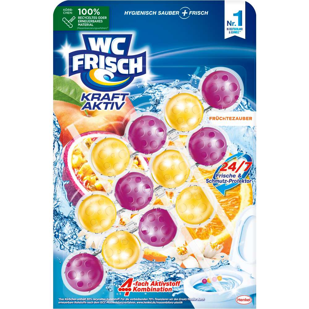 Produktabbildung WC Frisch WC-Duftspüler Kraft Aktiv, Früchtezauber