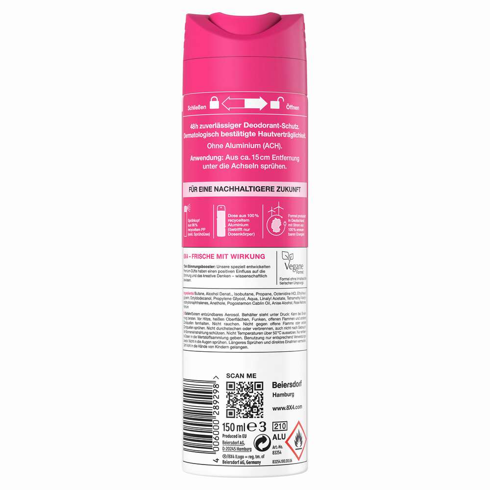 Produktabbildung 8x4 Deo Spray, Frozen Berry