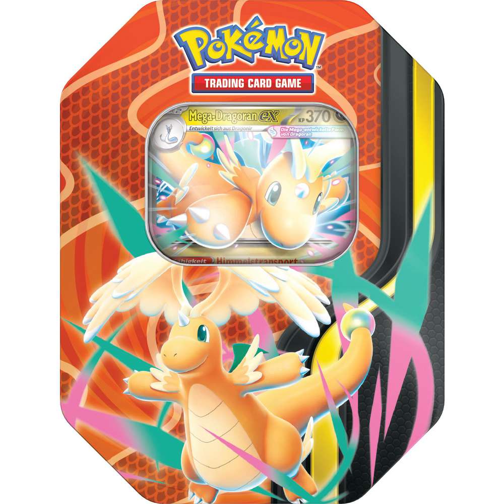 Produktabbildung Pokémon Sammelkarten Mega-Dragoran Tin 130