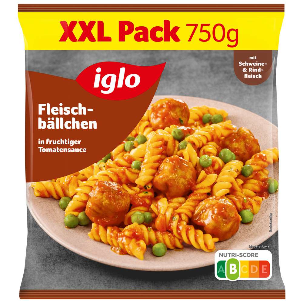 Produktabbildung Iglo Fleischbällchen mit Tomatensauce XXL, tiefgekühlt