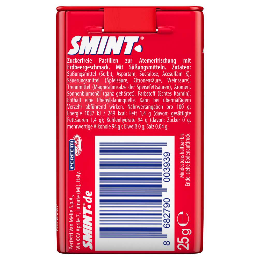 Produktabbildung Smint Erdbeere Zuckerfrei