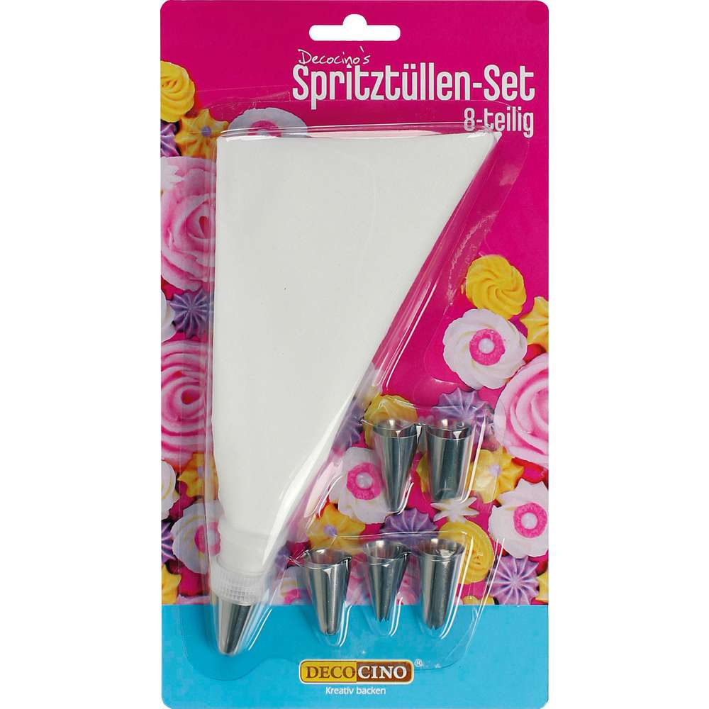 Produktabbildung Decocino Spritztüllen-Set 8-teilig