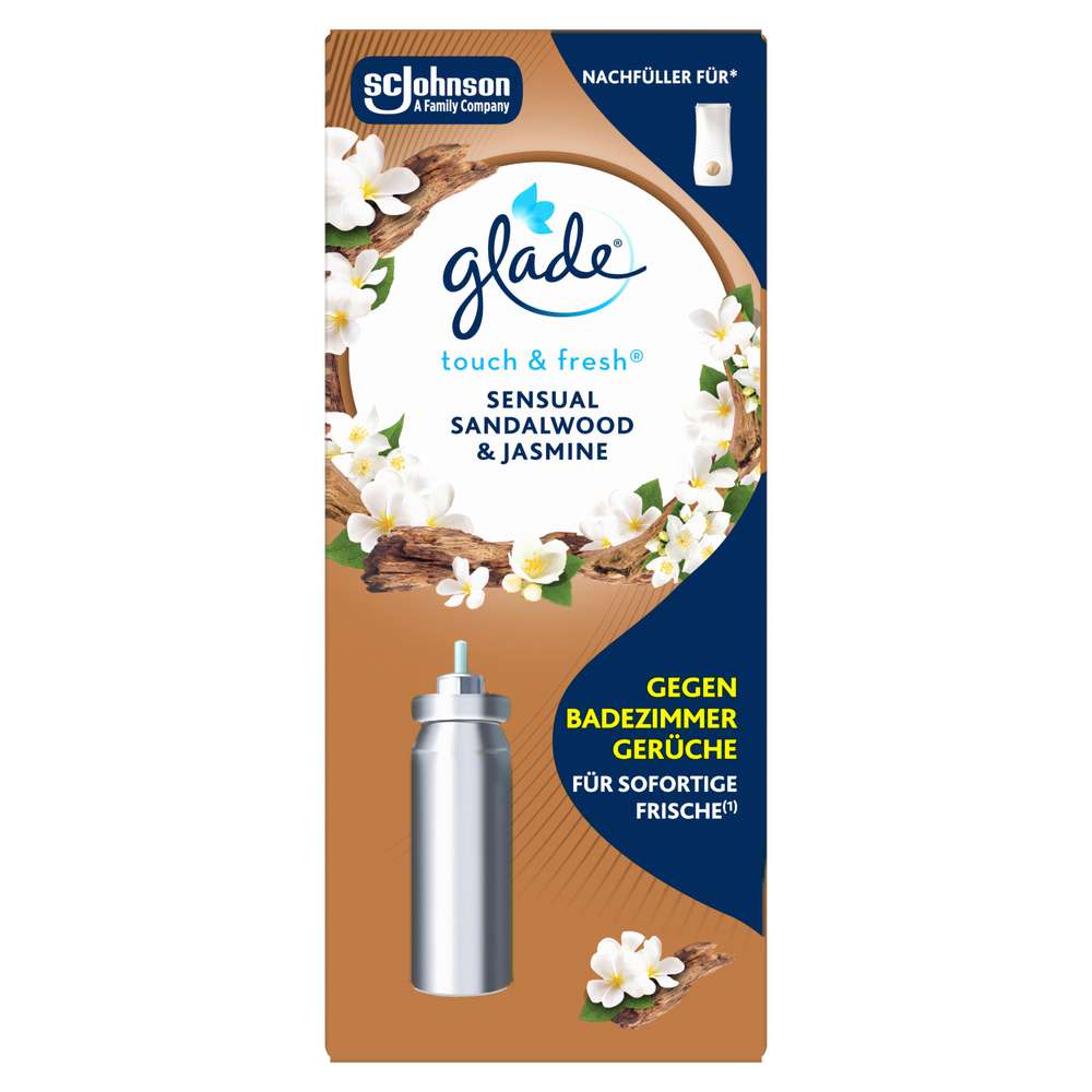 Produktabbildung Glade Lufterfrischer Touch & Fresh Nachfüller, Sensual Sandalwood & Jasmine