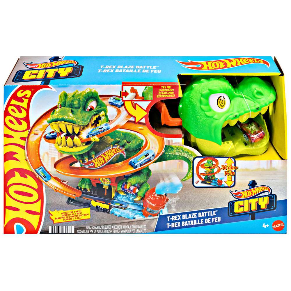 Produktabbildung Mattel Hot Wheels City T-Rex Schlacht