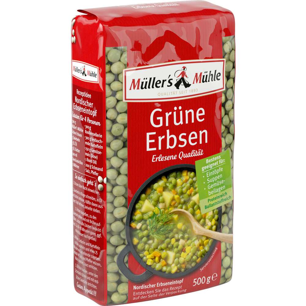 Produktabbildung Müller's Mühle Grüne Erbsen