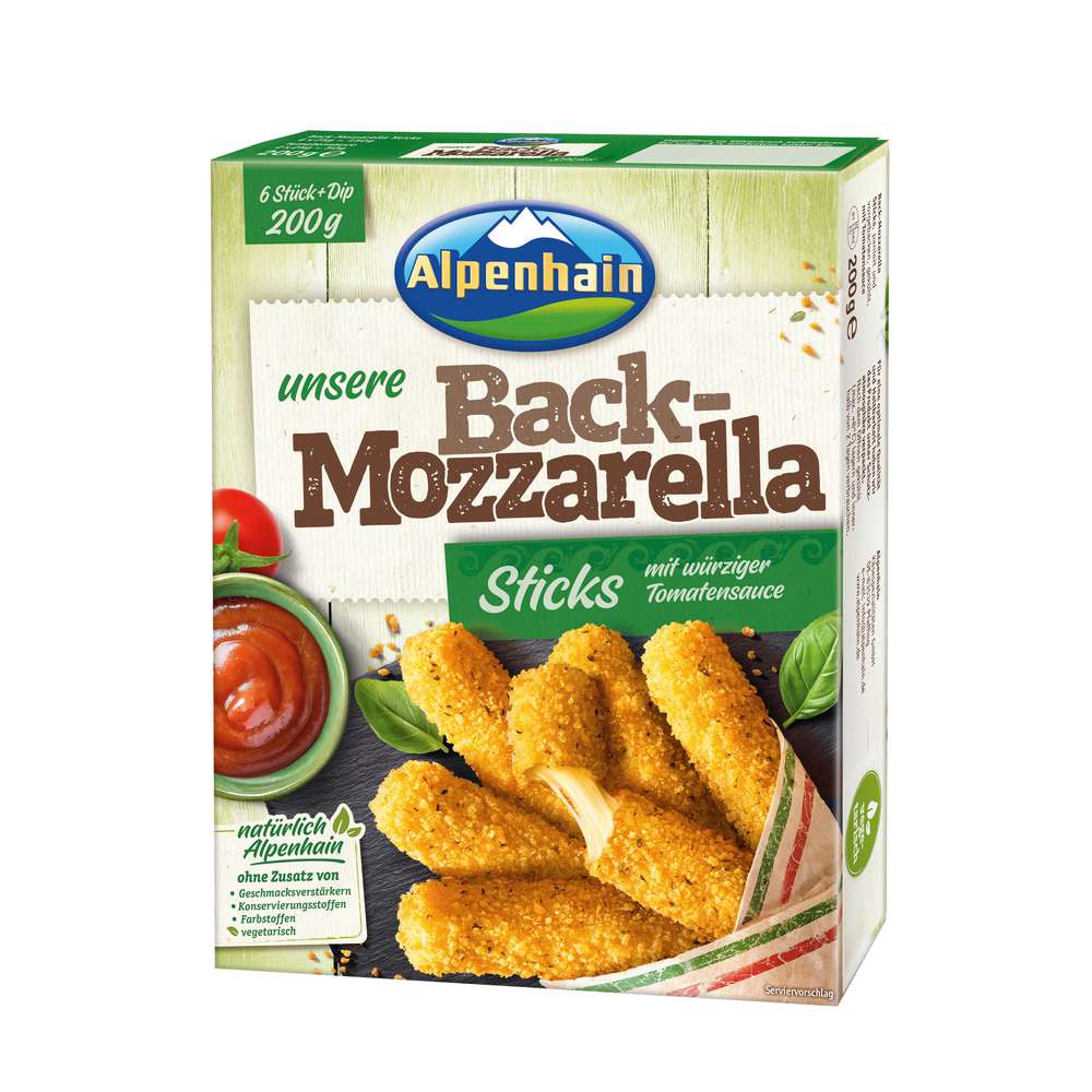 Produktabbildung Alpenhain Mozzarella-Sticks