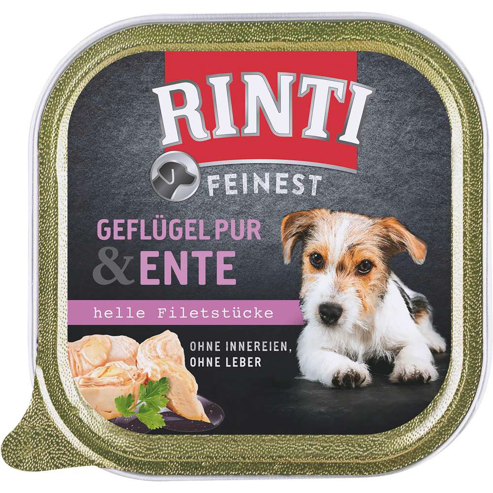Produktabbildung Rinti Hunde-Nassfutter Feinest, Geflügel/Ente