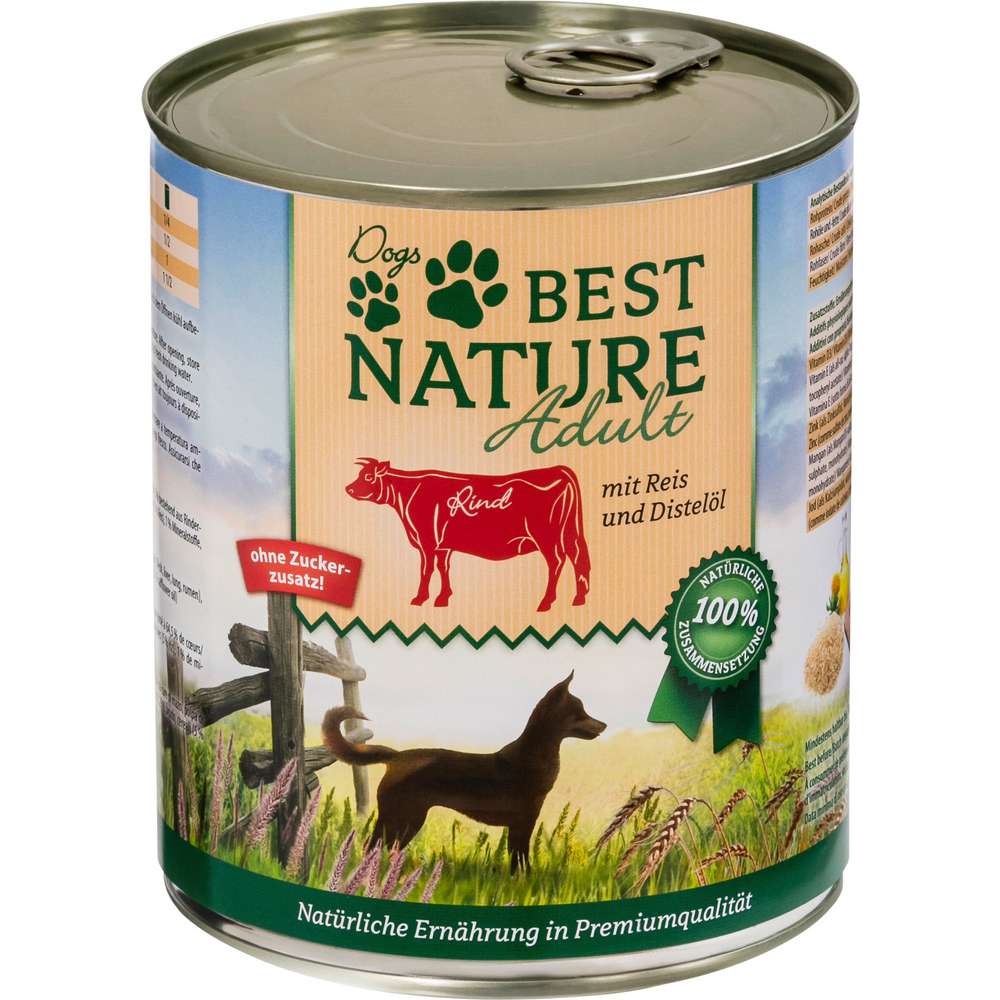 Produktabbildung Best Nature Hunde-Nassfutter, Rind/Reis