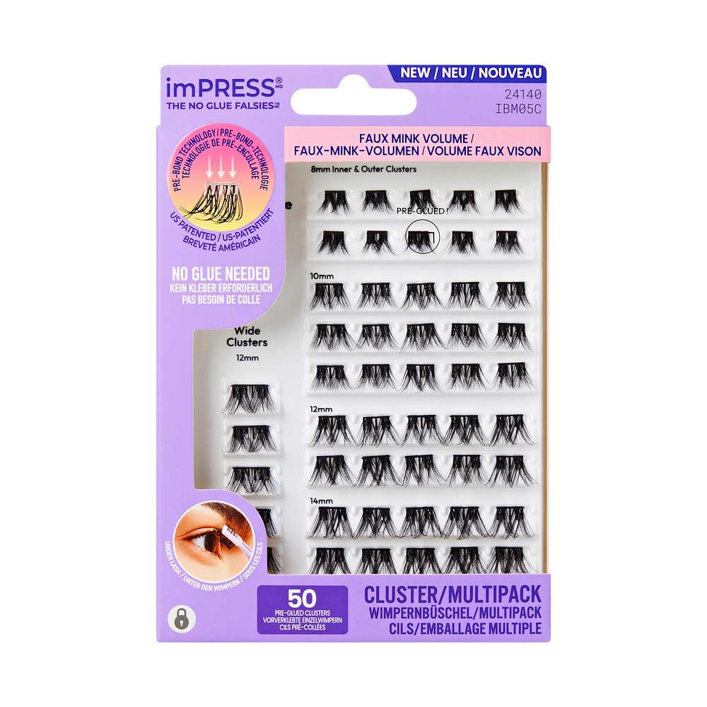 Produktabbildung Kiss imPRESS Künstliche Wimpern Pre-glued Cluster Multi 05