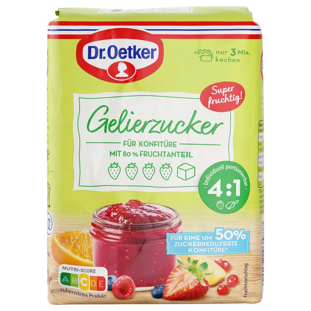 Produktabbildung Dr. Oetker Gelierzucker 4:1
