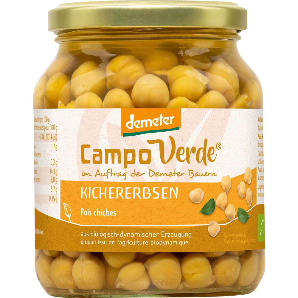 Produktabbildung Campo Verde Demeter Kichererbsen im Glas