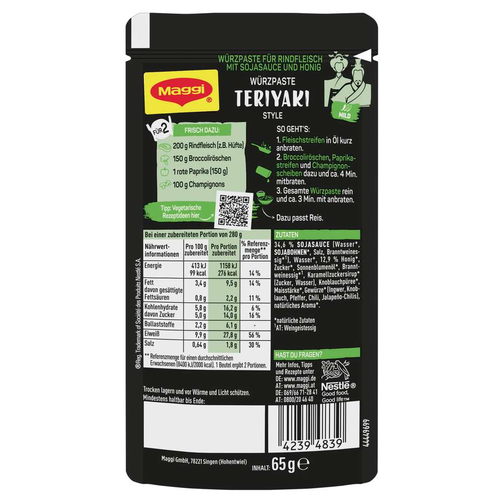 Produktabbildung Maggi Würzpaste Food Travel, Teriyaki Style