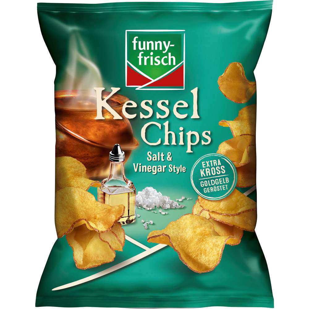 Produktabbildung funny-frisch Kessel Chips, Salt & Vinegar