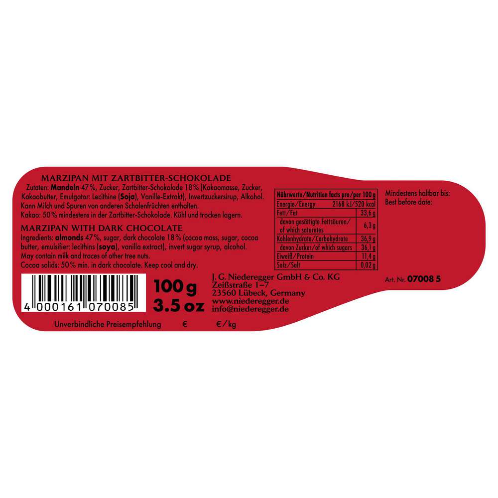 Produktabbildung Niederegger Marzipan-Weihnachtsmann