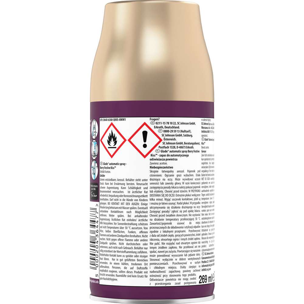 Produktabbildung Glade Automotic Spray Berry Festive Kiss