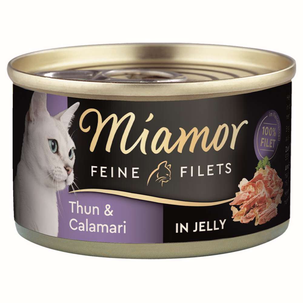 Produktabbildung Miamor Katzan-Nassfutter Feine Filets, Thunfisch/Calamari