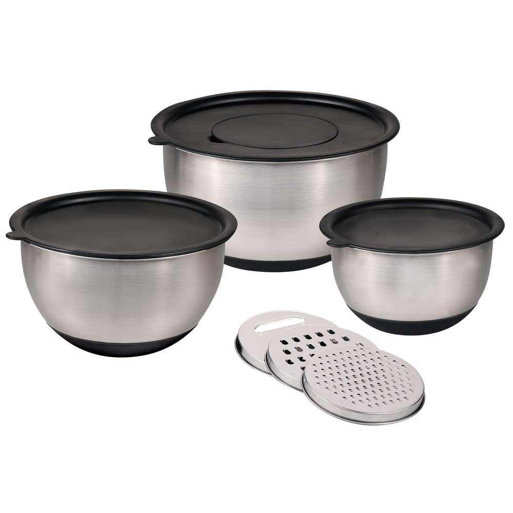 Produktabbildung Ligno Rührschüssel 3er-Set inkl. Reiben