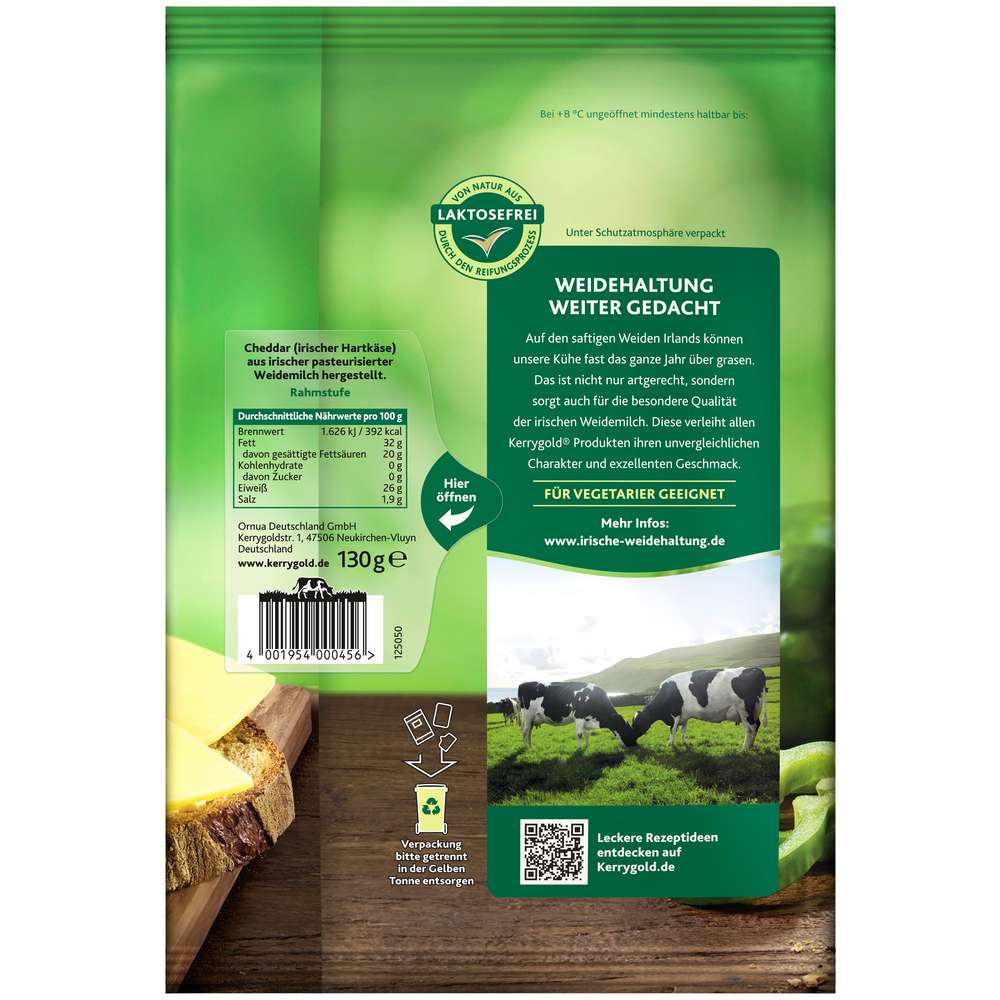 Produktabbildung Kerrygold Käsescheiben  Cheddar, Würzig