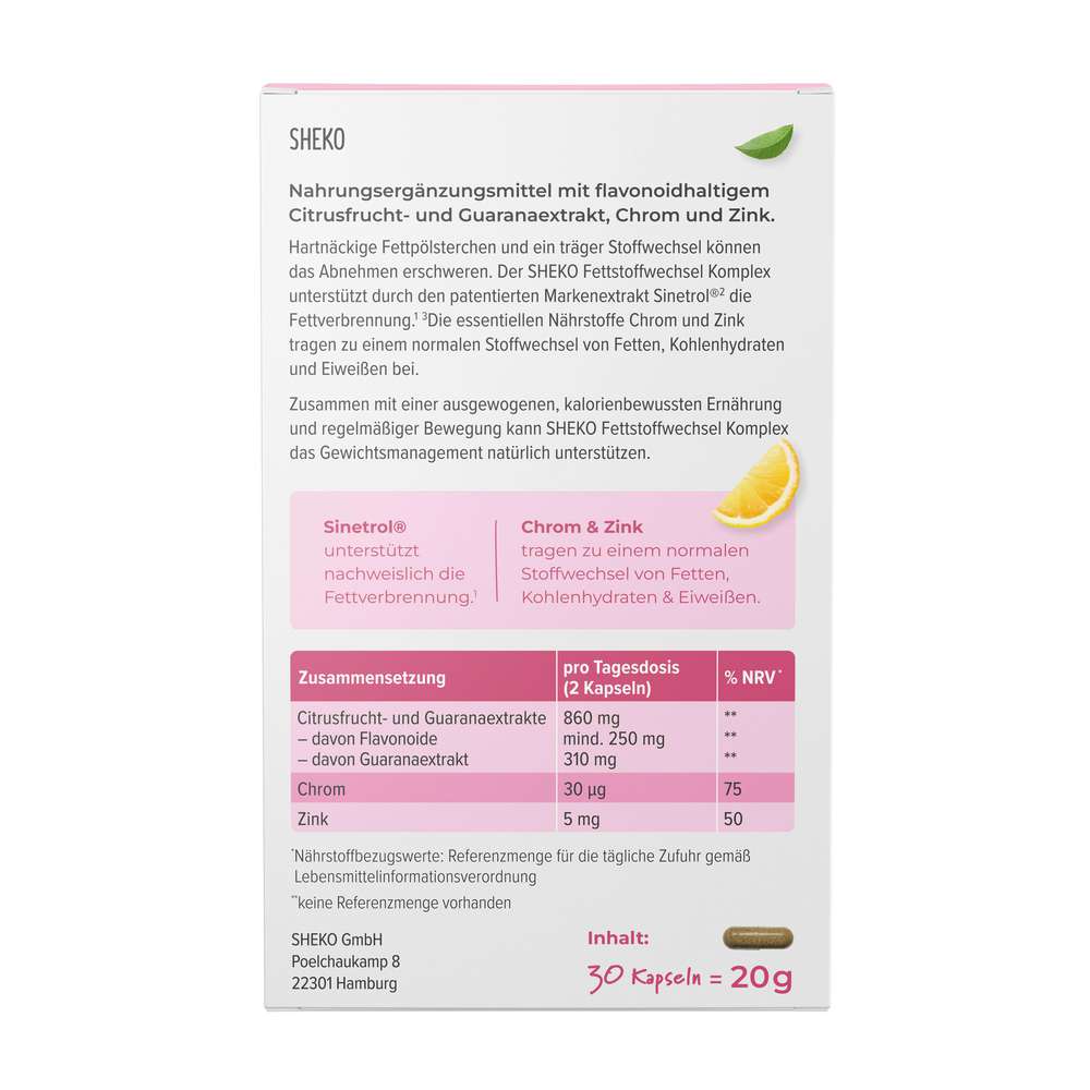 Produktabbildung SHEKO Fettstoffwechsel Komplex