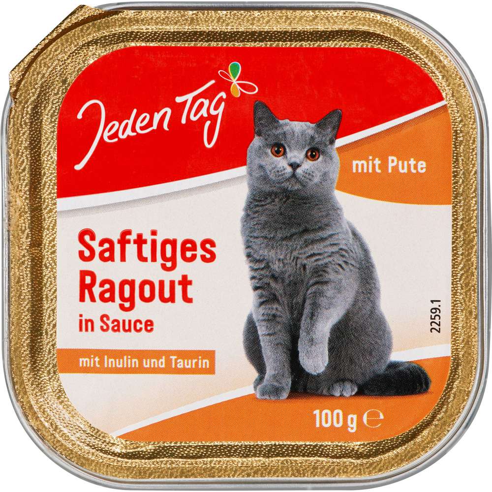 Produktabbildung Jeden Tag Katzen-Nassfutter, Ragout/Pute