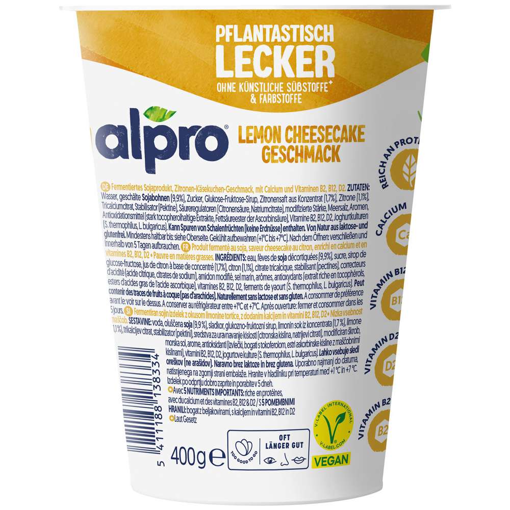 Produktabbildung Alpro Soja-Joghurtalternative, Lemon Cheesecake