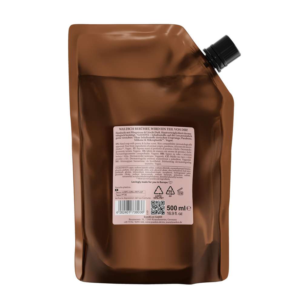 Produktabbildung Jean & Len Seife Nachfüller, Pfingstrose/Litschi