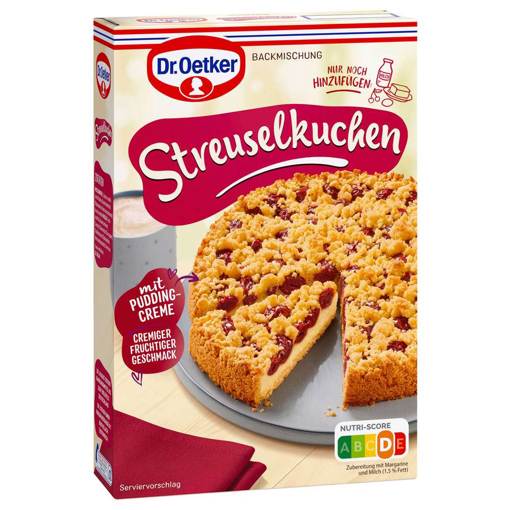 Produktabbildung Dr. Oetker Streuselkuchen