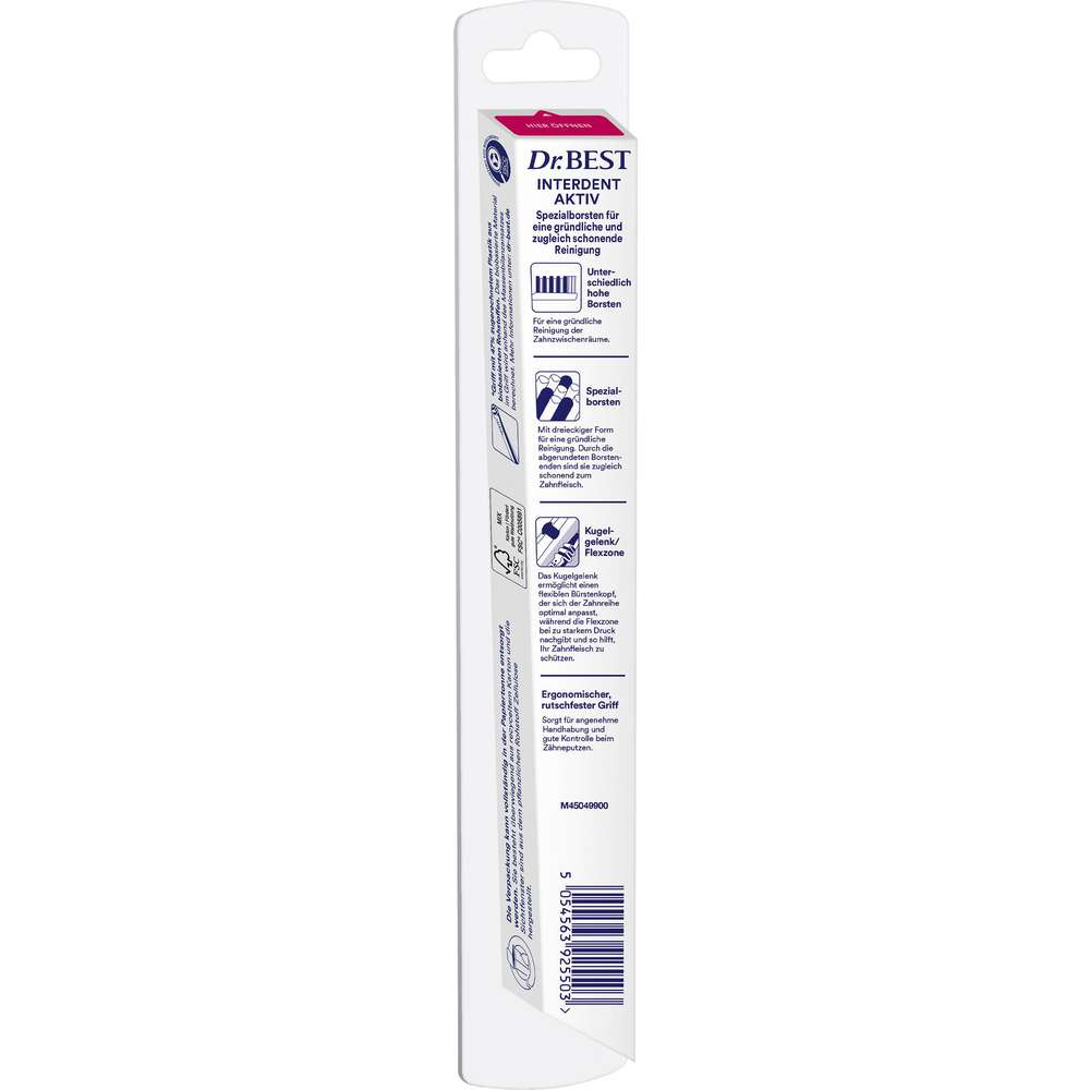 Produktabbildung Dr.Best Zahnbürste Premium, InterdentAktiv, Mittel